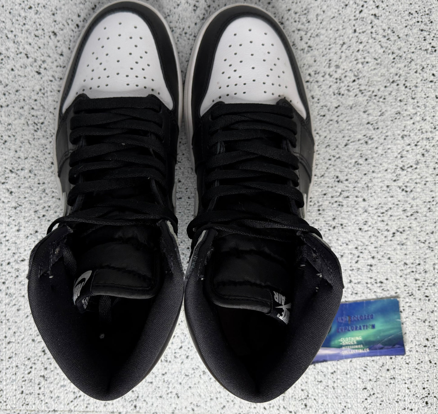Jordan 1 High Black White 10 Men/11.5 Women “Preowned”