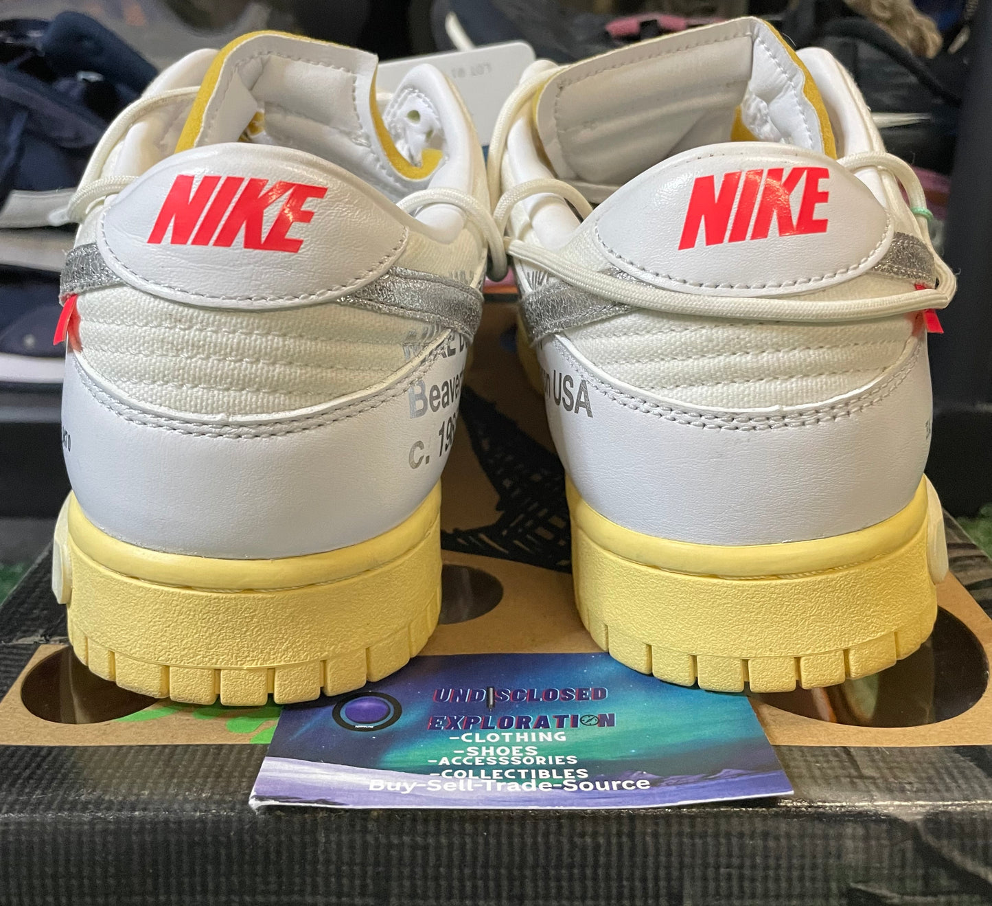 Nike Dunk Low x off white lot 1 of 50 size 10.5men/12women