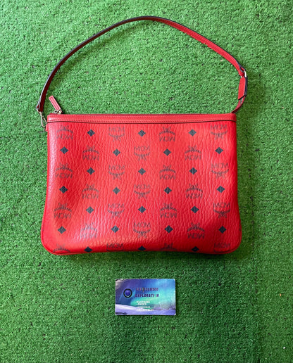 MCM Reversible Liz Visetos candy red bag