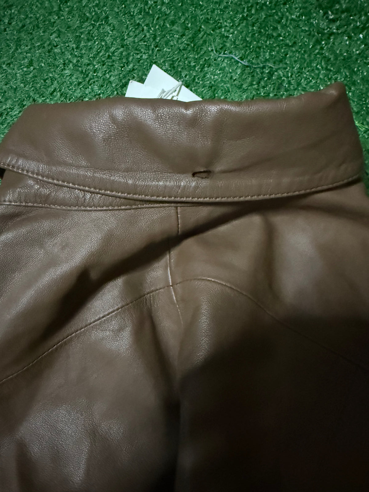 Vince Lamb Leather Shirt Jacket