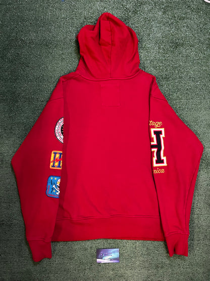 Heritage America worldwide patch hoodie