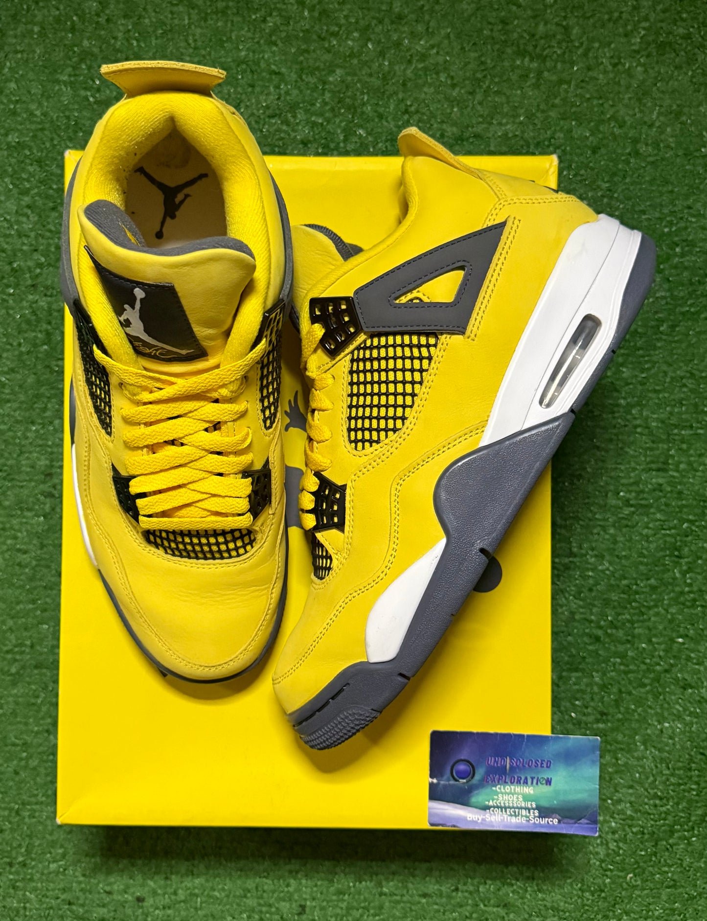 Jordan 4 Lightning 9.5 Men/11 Women “Preowned”