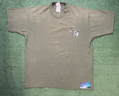 vintage 1990s Dave Matthews Band olive green double sided tee