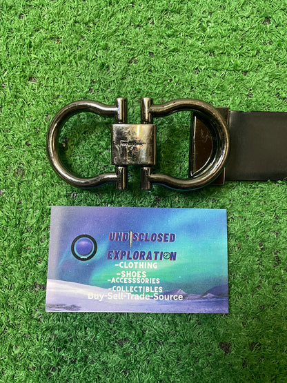 Salvatore Ferragamo black and leather belt