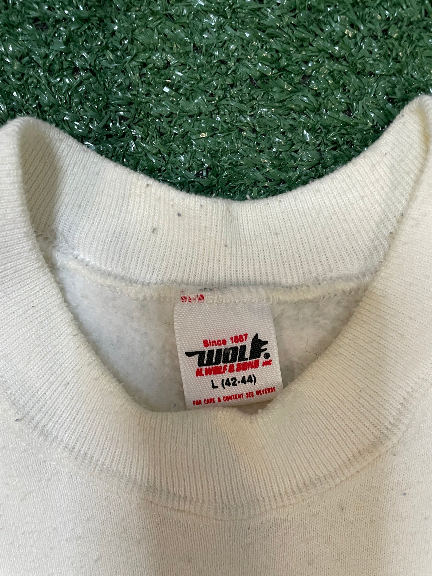 Vintage 1980s Measure twice, cut once crewneck