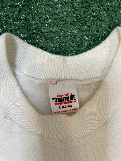 Vintage 1980s Measure twice, cut once crewneck