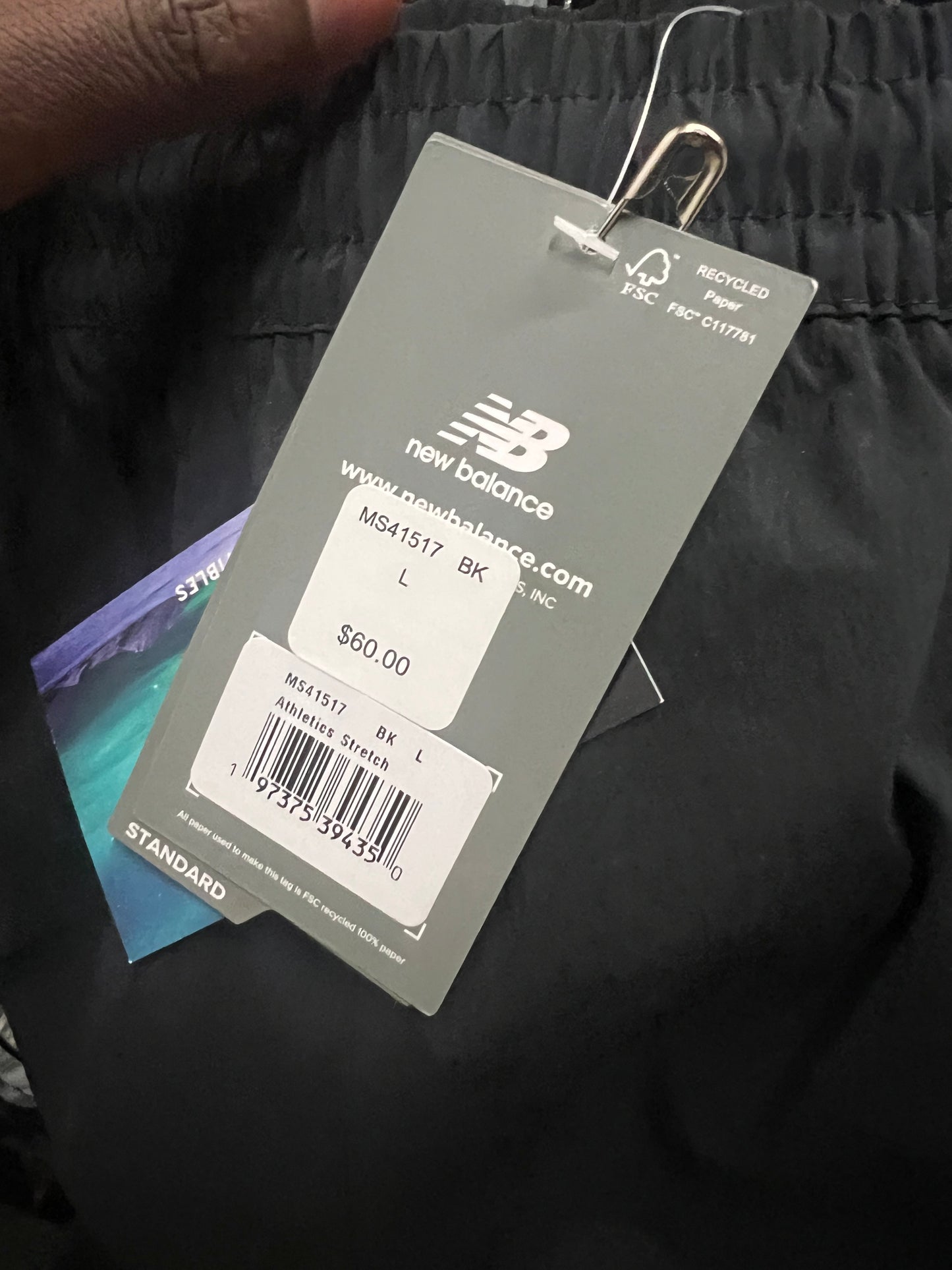New Balance black shorts