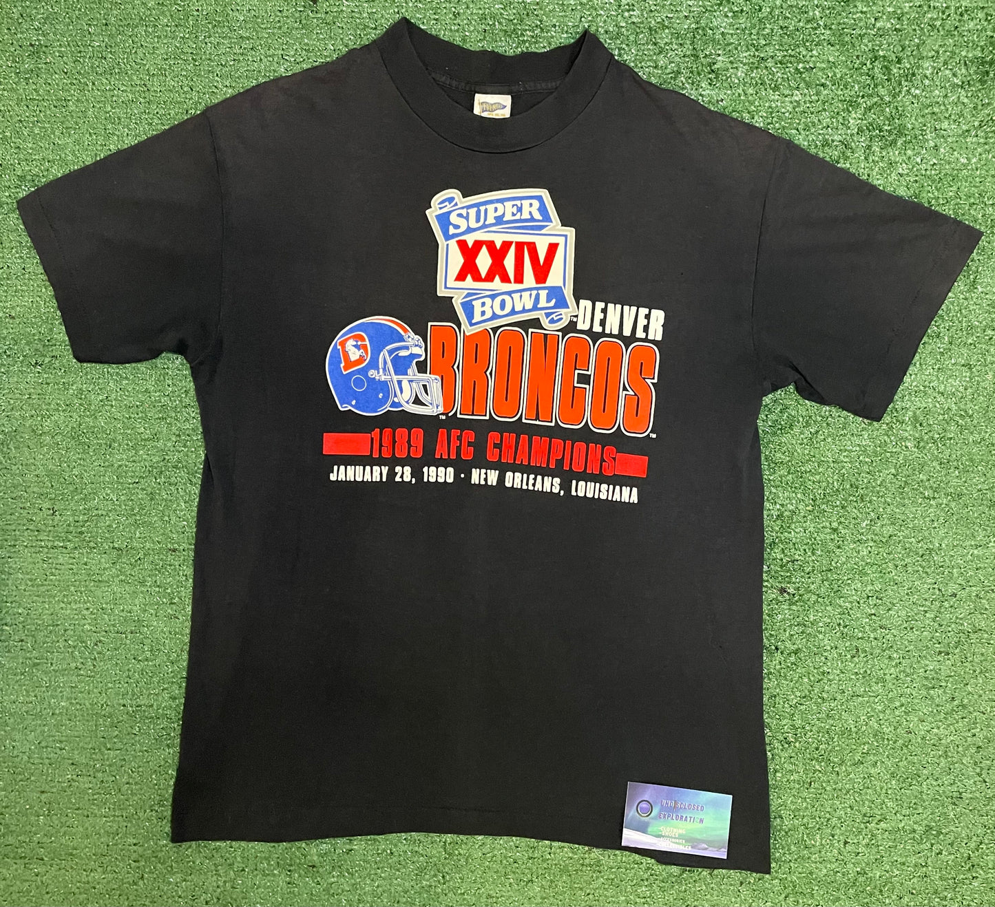 Vintage 1989 Denver Broncos Afc champs tee