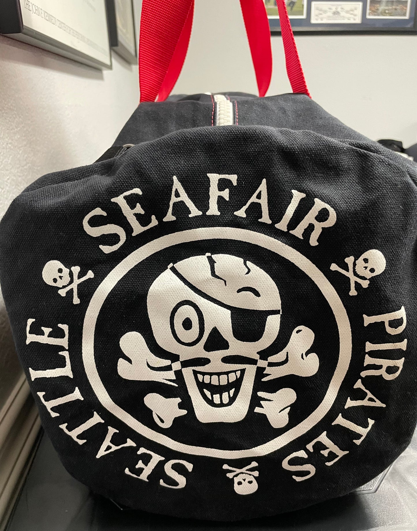 Vintage Seattle Seafair Pirates duffle bag