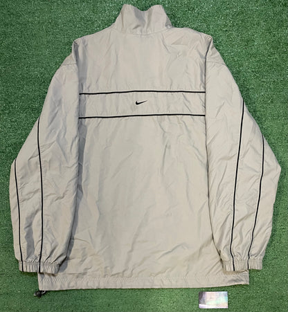 Vintage 2000s Nike silver windbreaker jacket