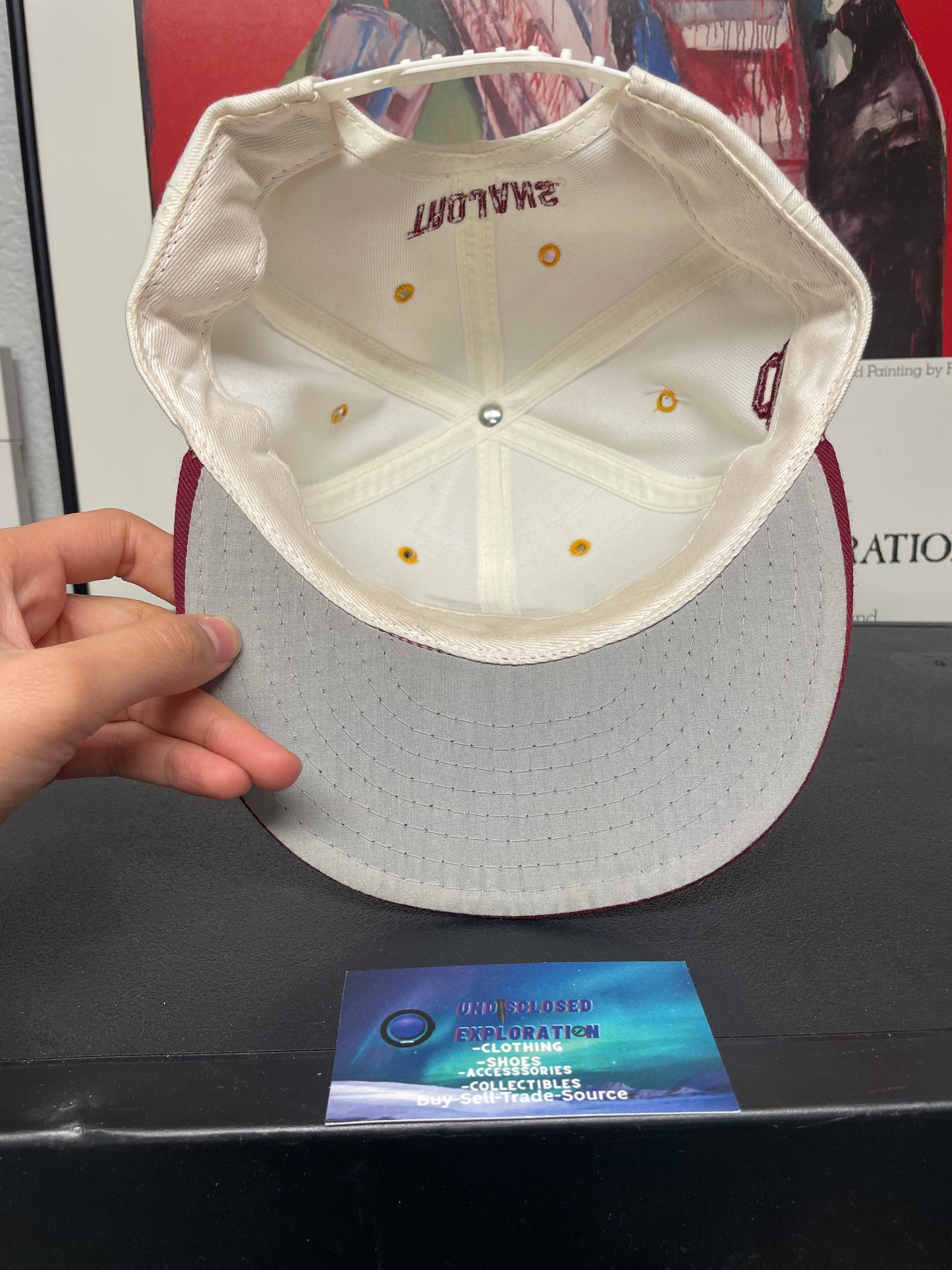 Vintage 1990s USC Trojans white and red hat