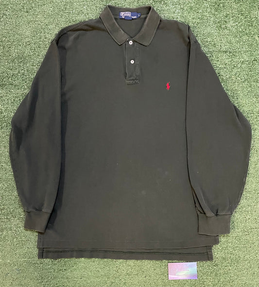 Ralph Lauren green polo longsleeve