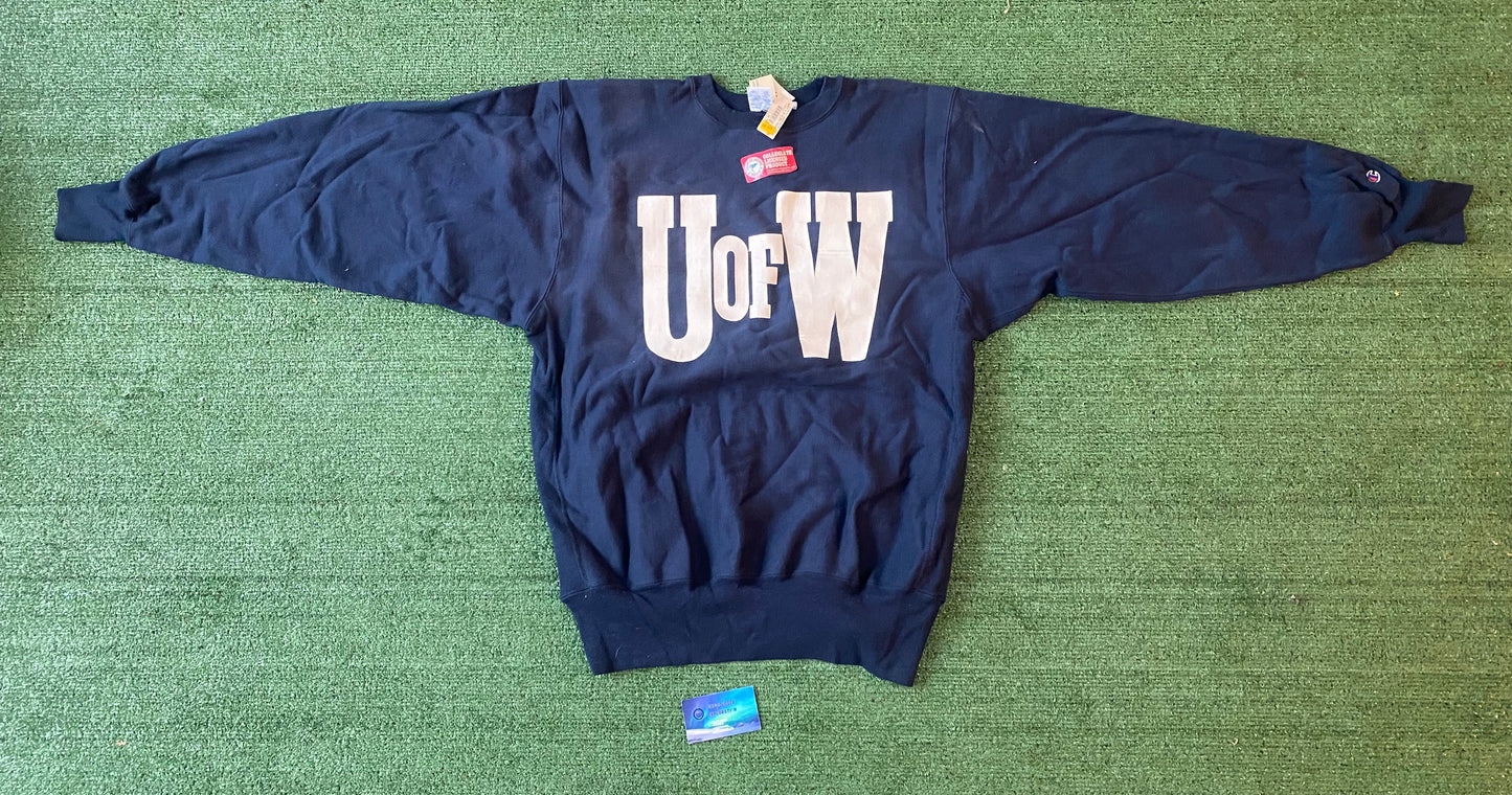 Vintage University of Washington reverse weave champion crewneck