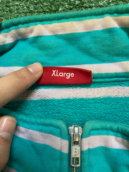 Supreme stripped half zip