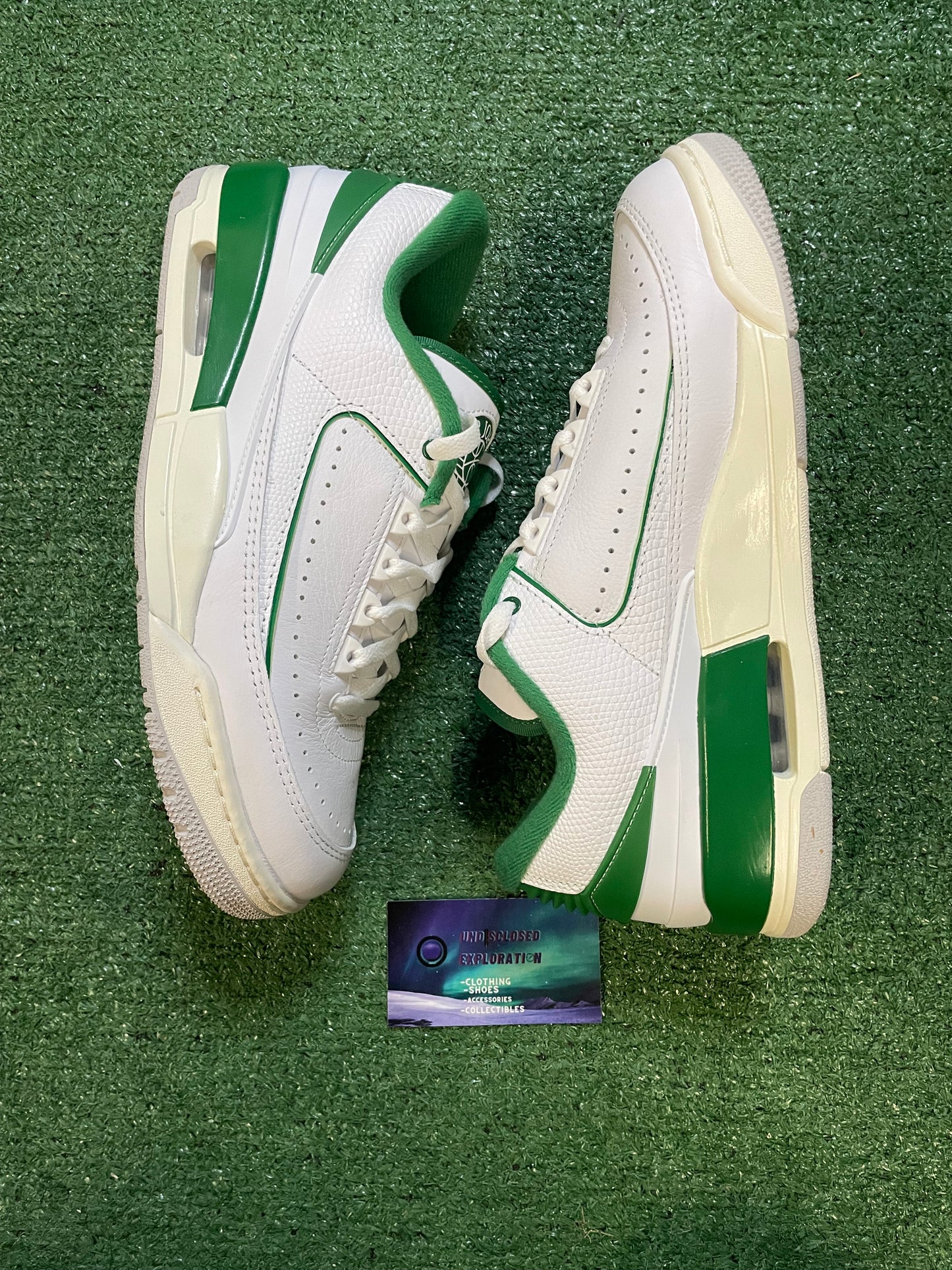 Air Jordan 2/3 white pine green