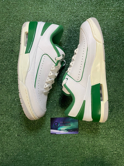 Air Jordan 2/3 white pine green