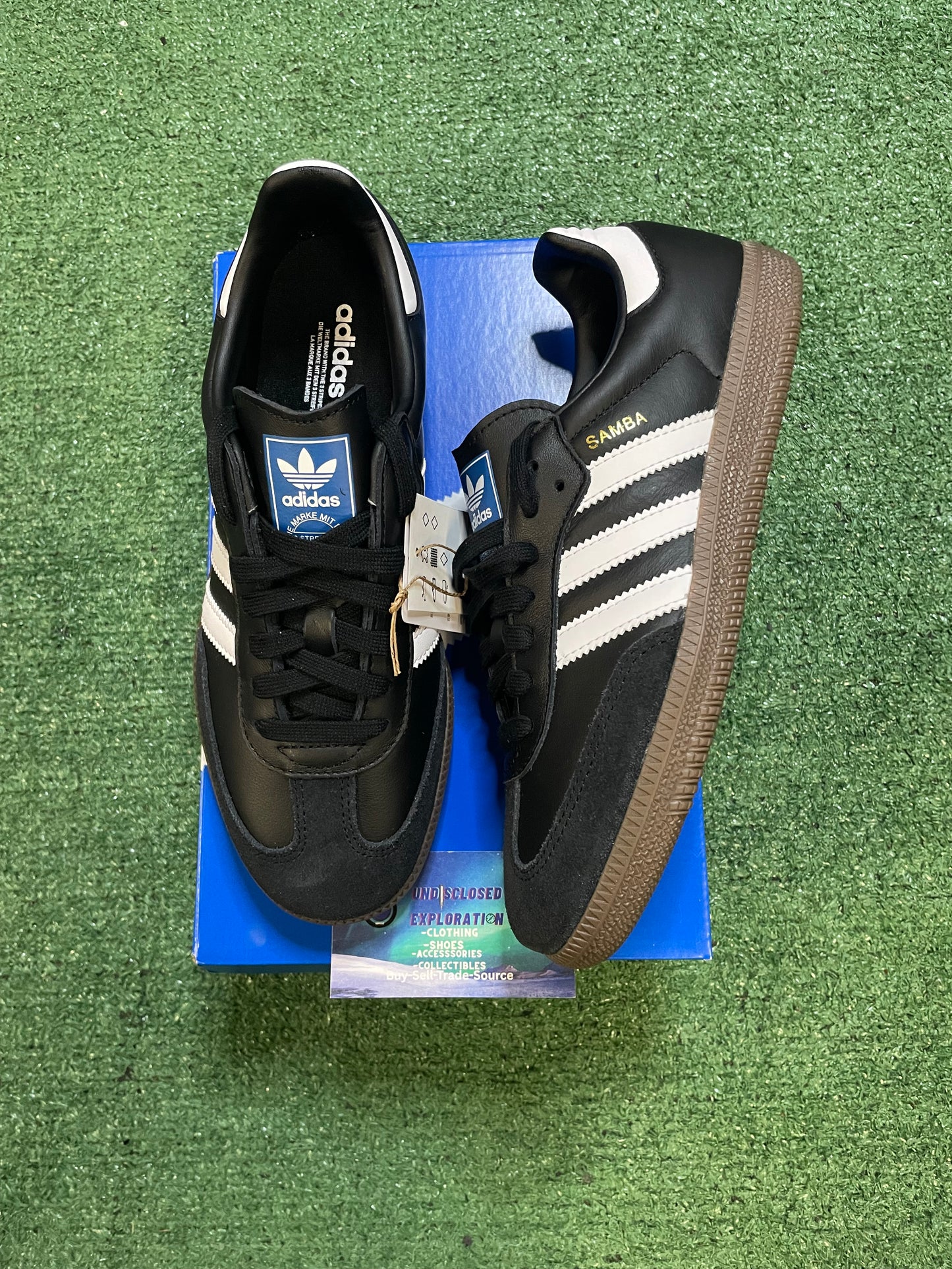 Adidas Samba black white gum