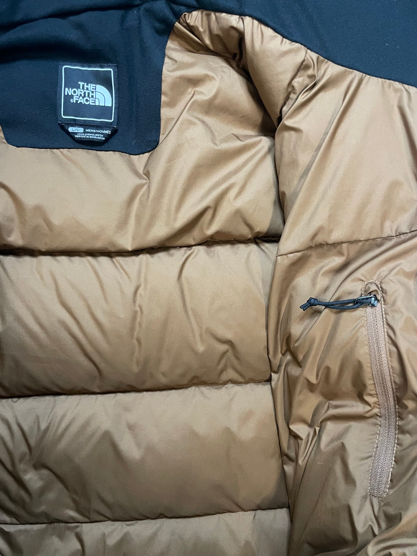 The North Face Nuptse ridge gray and black parka