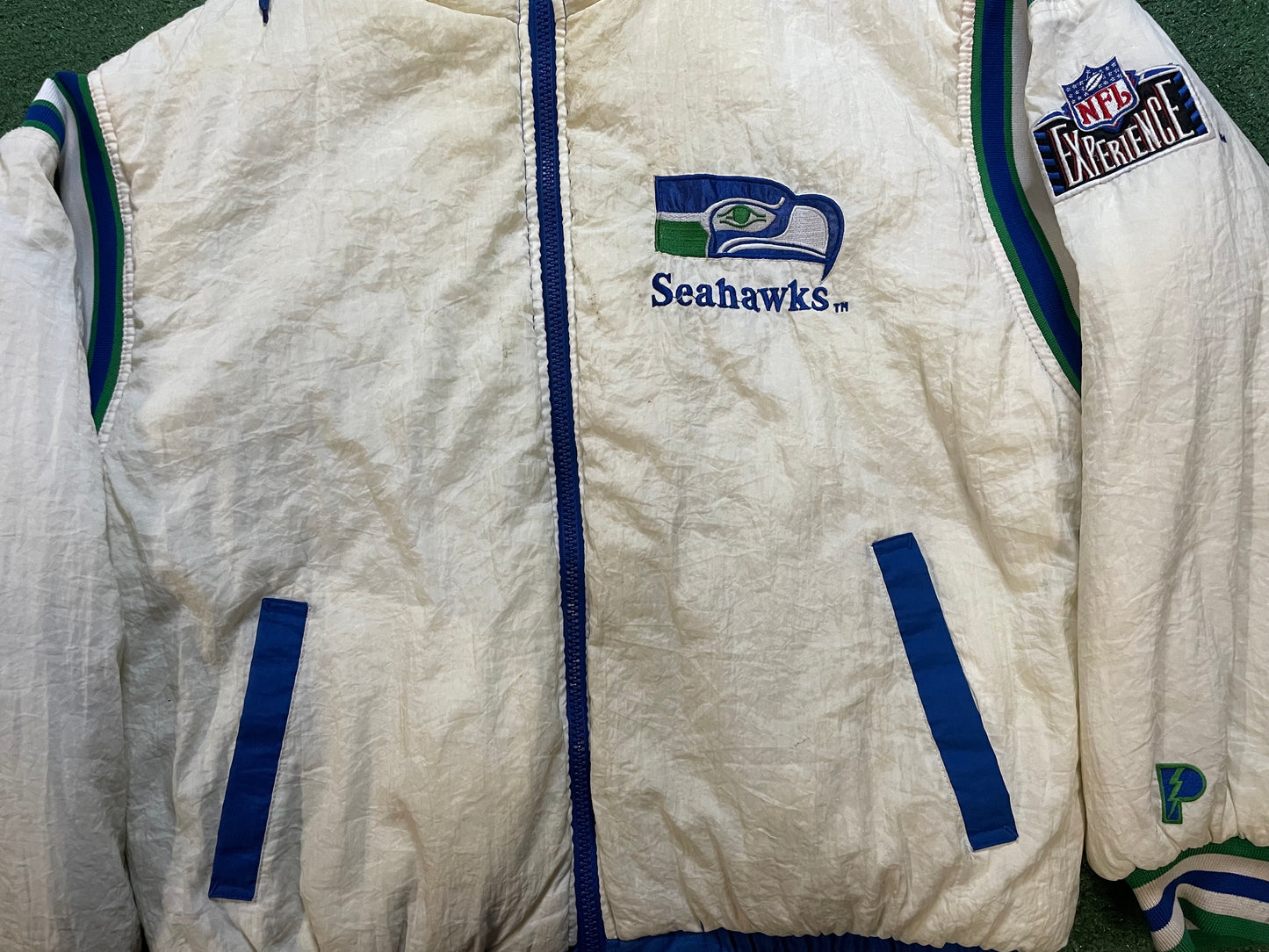 Vintage 1990s Seattle Seahawks reversible pro player Jacket