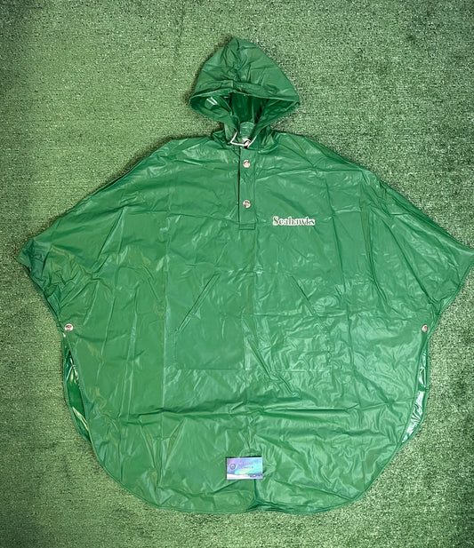 Vintage 1980s Seattle Seahawks Rain Jacket Poncho