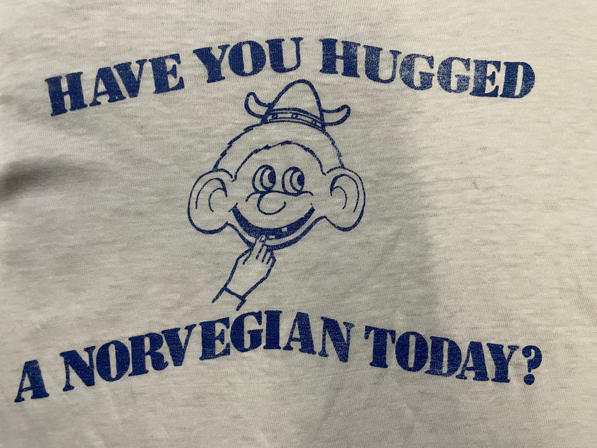 Vintage 1970s have you hugged a Norvegian tee
