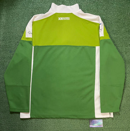 green and white Vancouver 2010 Olympics Whistler Canada quarter zip