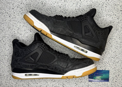 Jordan 4 Laser Black 13 Men/14.5 Women “Preowned”