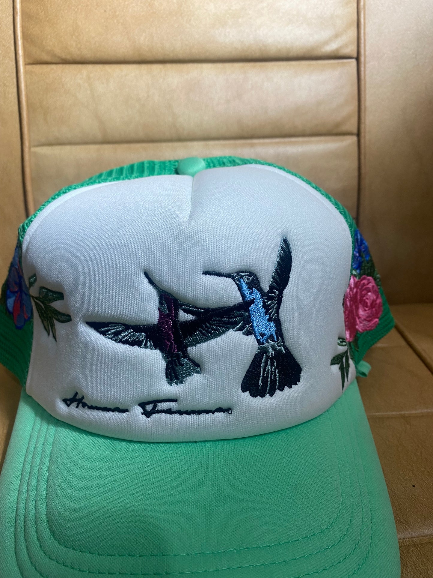 Homme + Femme La floral trucker hat