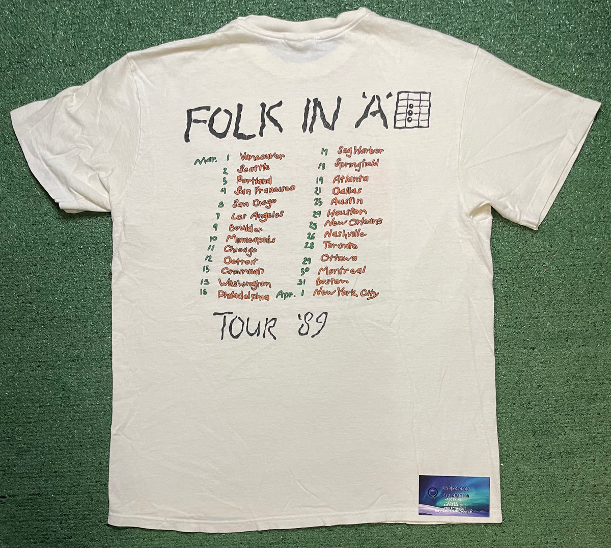 vintage 1980s Michelle Shocked When it's Radical to be Liberal, Flags will Burn tour tee