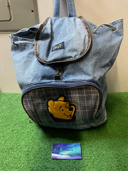 Vintage Winnie The Pooh Disney denim backpack