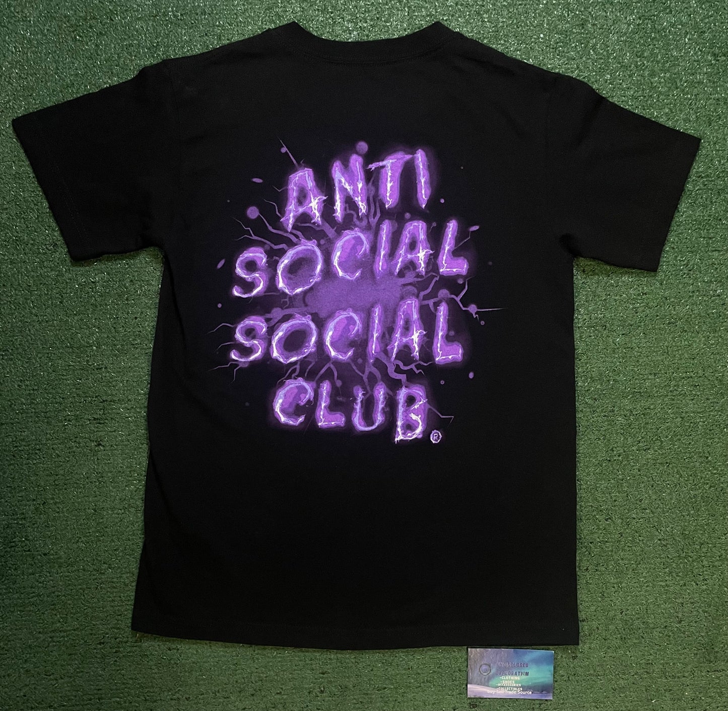 Anti Social Social Club black & purple tee