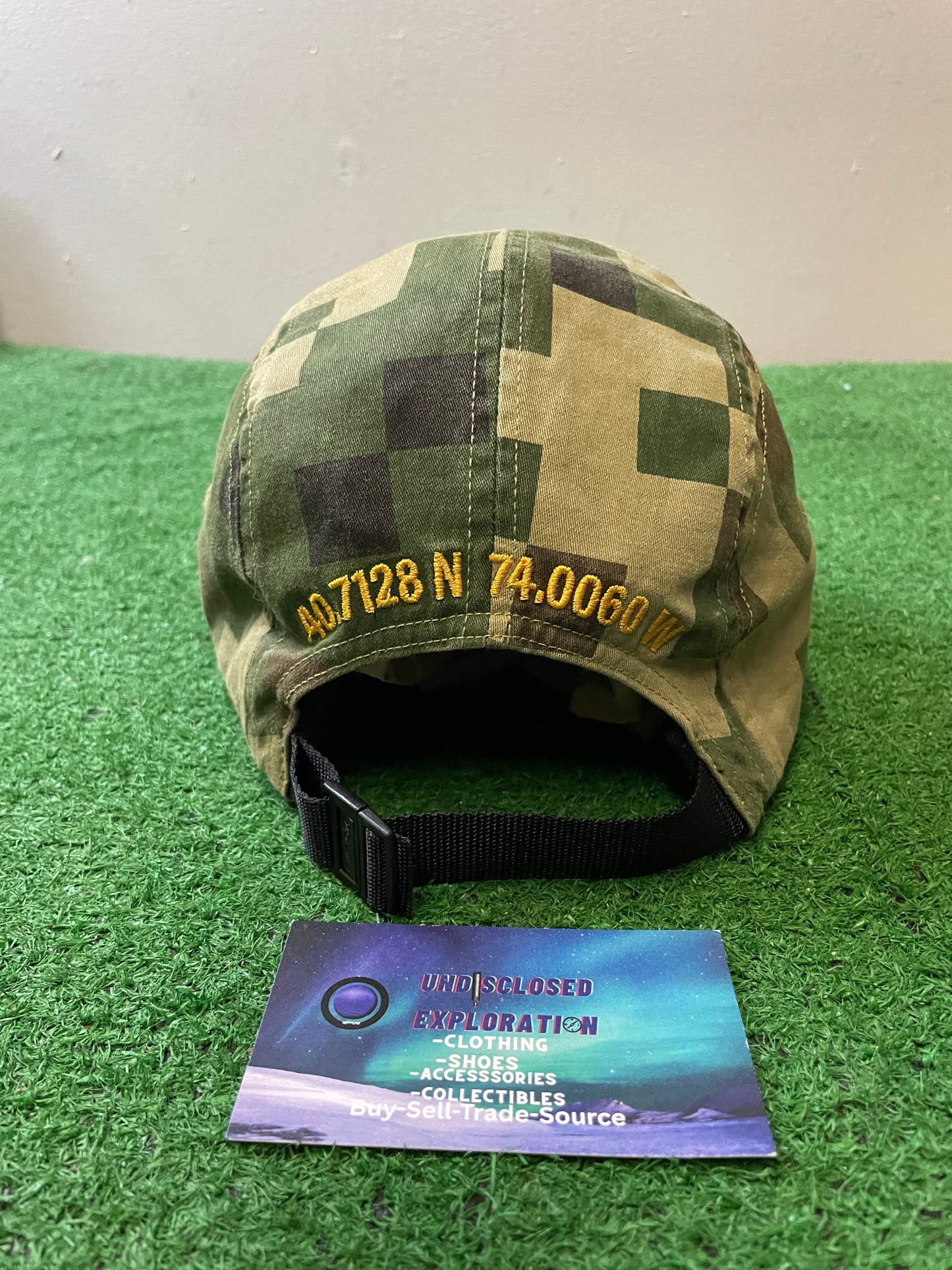 Supreme Military Camp 
Olive Digi Camo hat