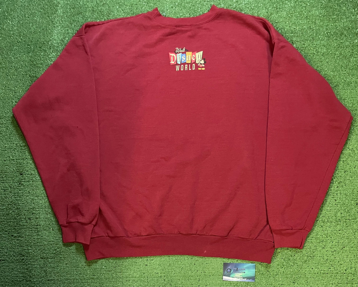 Vintage 1990s Walt Disney World maroon crewneck