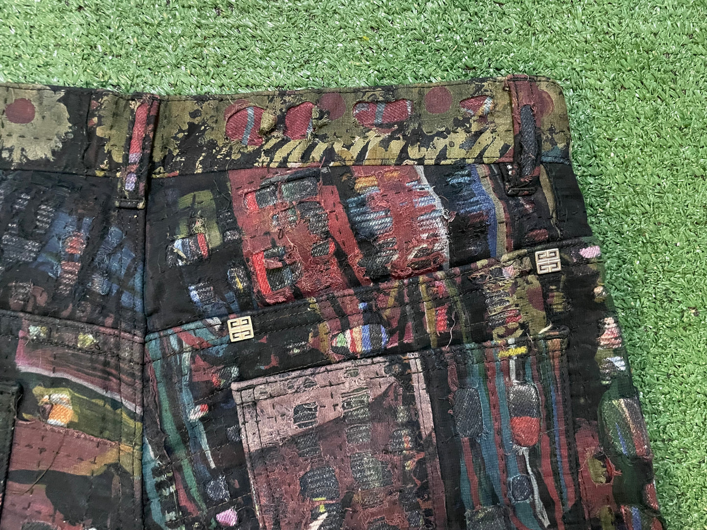 Givenchy X Josh smith distressed denim jeans