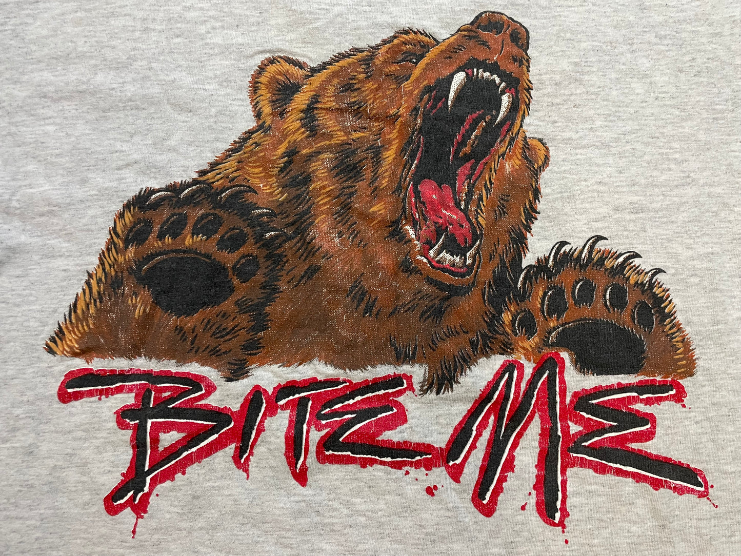 Vintage 1990s Arizona bite me grizzly bear tee