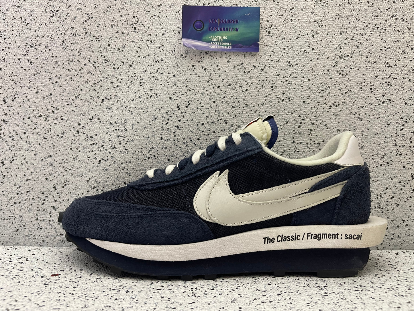 Nike LD Waffle Sacai Fragment Blue Void 10.5 Men/12 Women “Preowned”