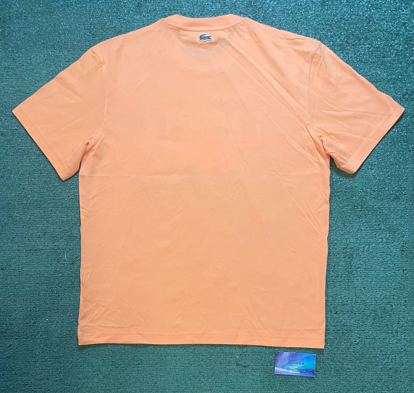 Lacoste orange croc logo tee
