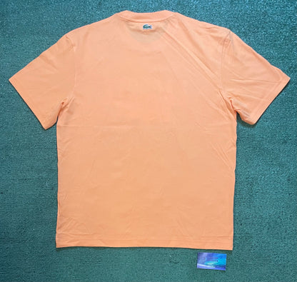 Lacoste orange croc logo tee