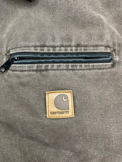 Vintage Carhartt Detroit chocolate brown blanket lined jacket J97 CHT