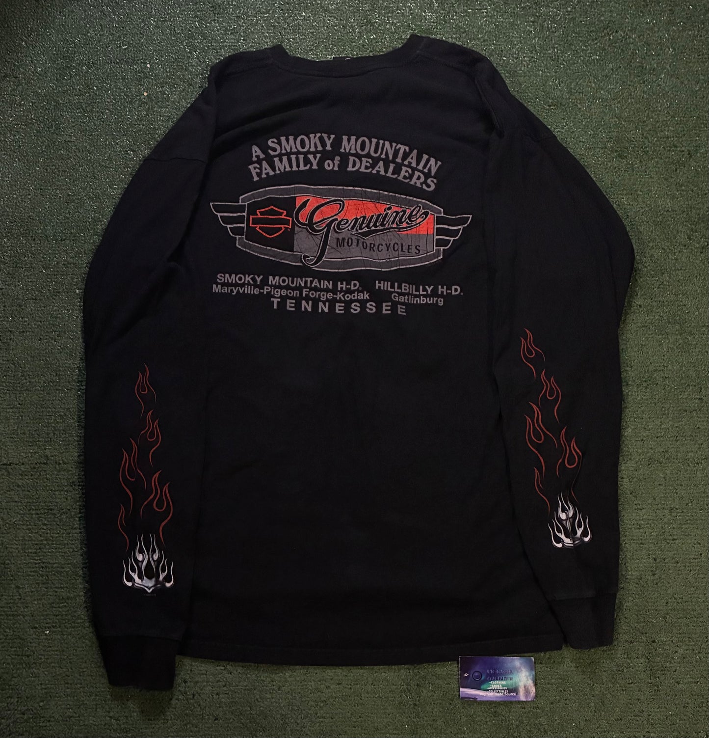 Harley flame and chrome longsleeve