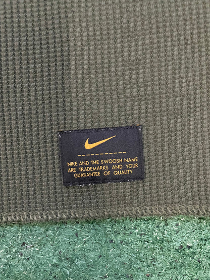 Nike olive green waffle knit longsleeve