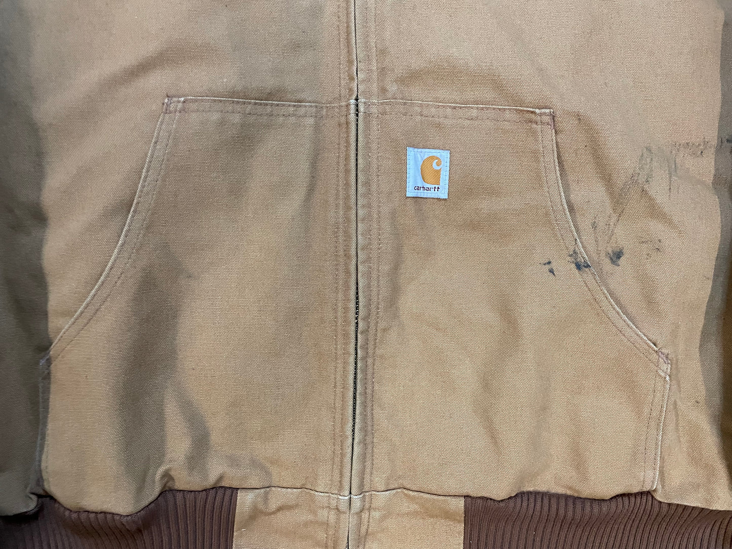 Carhartt tan hooded jacket