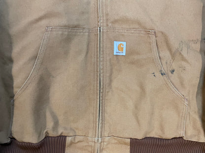 Carhartt tan hooded jacket