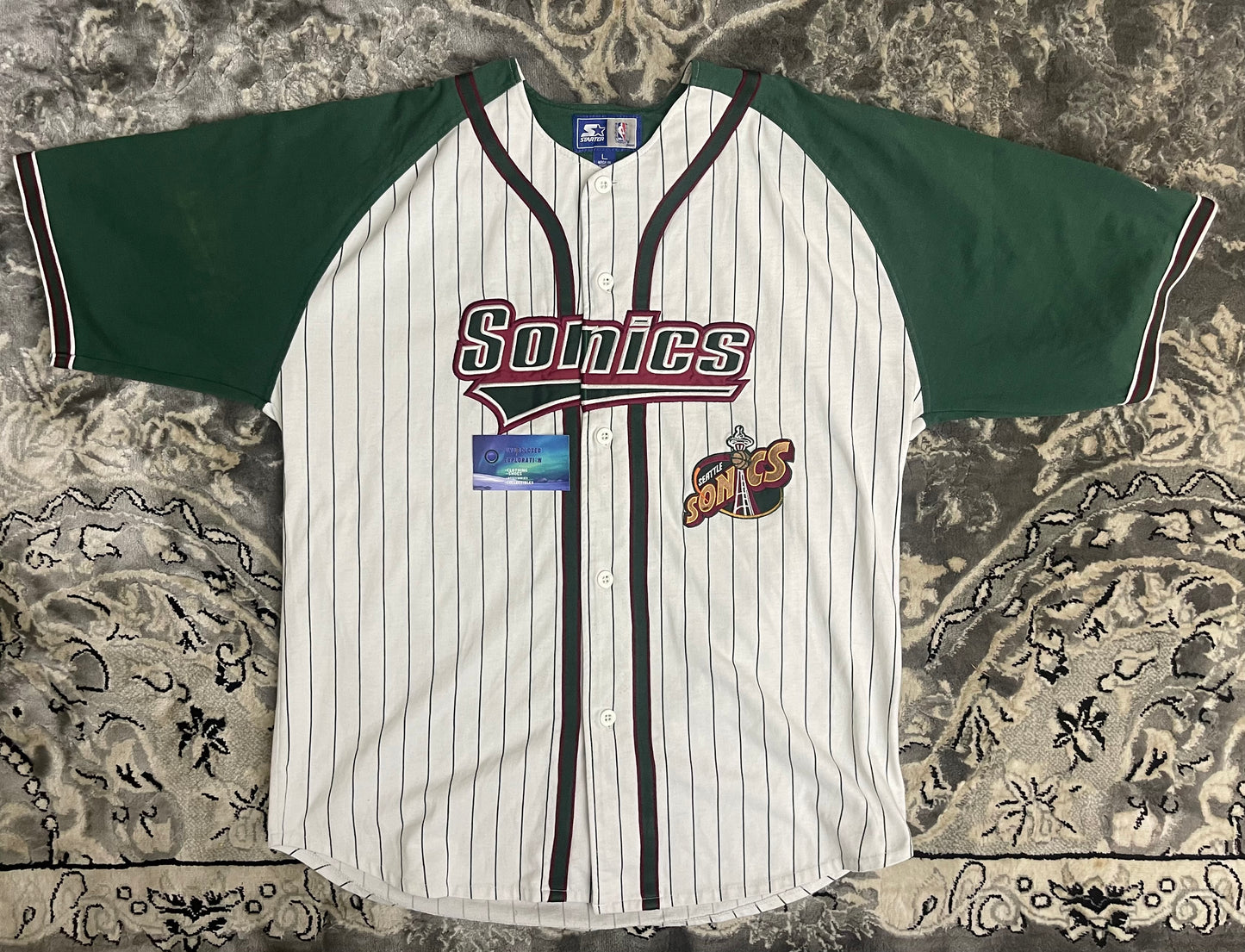 Vintage Seattle SuperSonics Baseball Jersey