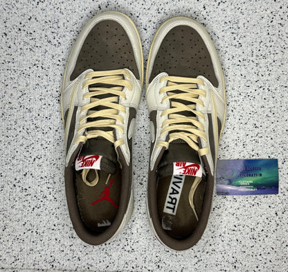 Jordan 1 Low Travis Scott Reverse Mocha 11.5 Men/13 Women “Preowned”