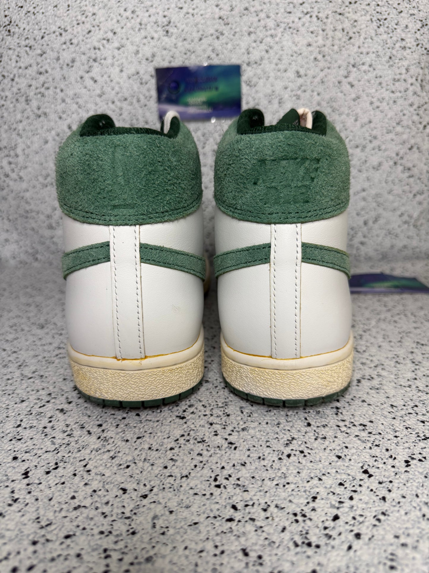 Jordan Air Ship A Ma Maniere Green Stone 10 Men/11.5 Women “Preowned”