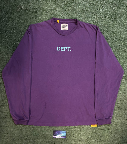 Gallery dept longsleeve purple. tee