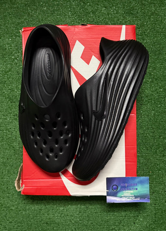 Nike ReactX Rejuven8 Triple Black 9 Men/10.5 Women “Preowned”