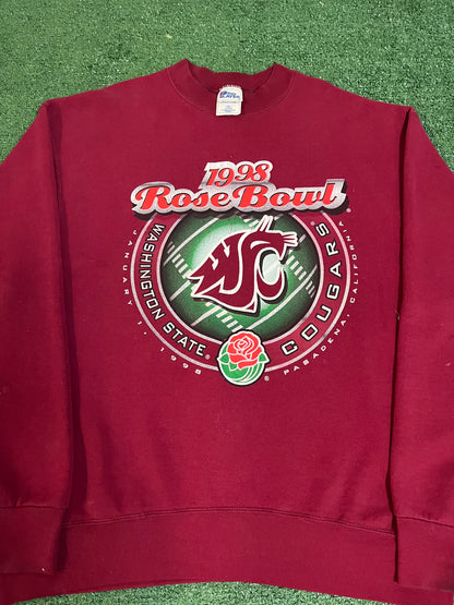 Vintage 1998 wsu  Washington state rose bowl crewneck