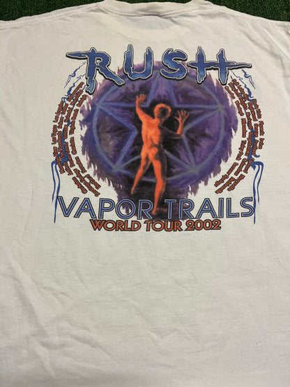 Vintage rush vaportrails world tour 2002 tee